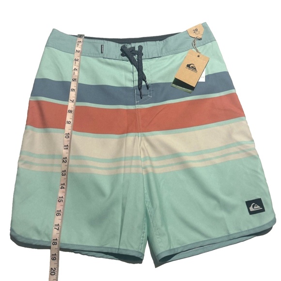 Quicksilver Youth Boardshorts Swim Trunks Size 29 Everyday‎ Mint Green NWT - Picture 4 of 11